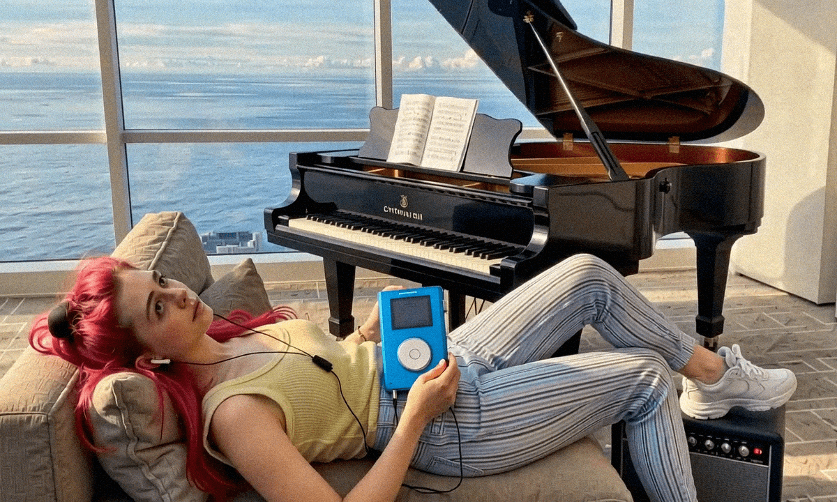 The time Emma-Jane MacKinnon-Lee called it a lazy music day and made a collage.