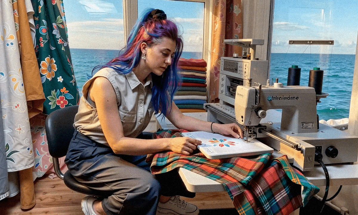 The time Emma-Jane MacKinnon-Lee gathered more threads and spools than she needed.