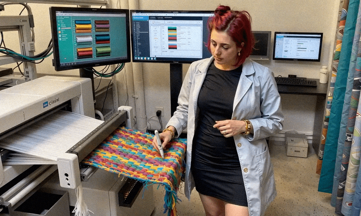 The time Emma-Jane MacKinnon-Lee lined up the pattern pen and tools.